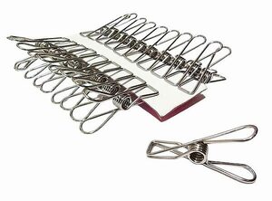 [ak7-a2] stainless steel clothespin 20 point set ( doesn't rust. stylish laundry tongs )