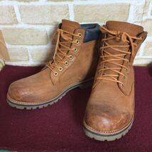 【売り切り!送料無料!】A-350 Timberland!ブーツ!26.5cm!キャメル!ライトブラウン!おしゃれ!レザー！かっこいい!中古!_画像2