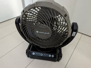 ◆美品◆ snow peak スノーピーク フィールドファン MKT-102 キャンプ アウトドア BBQ 扇風機 AC電源コード