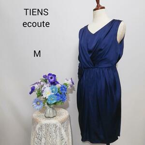 ti Anne e Koo to первоклассный прекрасный товар платье One-piece party темно-синий цвет М размер 