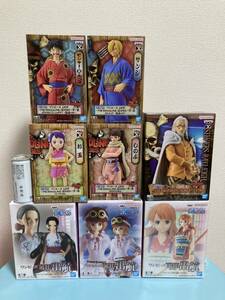 8種まとめて！★THE GRANDLINE SERIES DXF ルフィ サンジ しのぶ お玉 レイリー★THE出航 ナミ ニコ・ロビン コアラ★ONE PIECE ワンピース