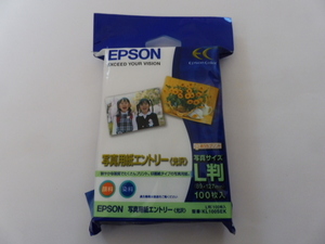 エプソン EPSON 写真用紙エントリー　L版　１２７ｘ８９　99枚　KL100SEK