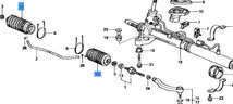 ●新品 未使用●ホンダ純正部品 シビック EK2/3/4/9 タイプR インテグラ DC1/2 タイロッドエンド ダストシール パワステ用 2個セット_画像2