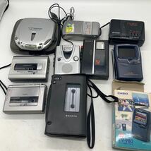 6-2-12■SONY カセットコーダー 他 まとめて Sony TCM-17450500/ SHARP / CASIO TV-900 USED 中古現状品 ジャンク_画像1