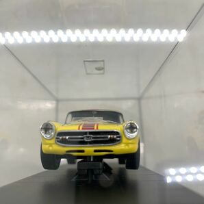 6-2-73■ホンダHDC特注1/43 ホンダ S800 RACING YELLOW KM-98 保管商品 現状品渡 HONDA S800 RACING RSCの画像8