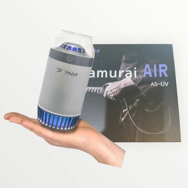 7NM 脱臭強化 空気清浄機 SAMURAIAIR 車載 ポータブル タバコ 小型 光触媒 除菌 卓上 ペット 消臭