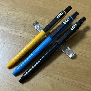 新品 廃盤 MITSUBISHI 三菱鉛筆 uni ユニ BOXY ヴォクシー シャーペン 0.5mm ダブルノック 3本セット 昭和レトロ
