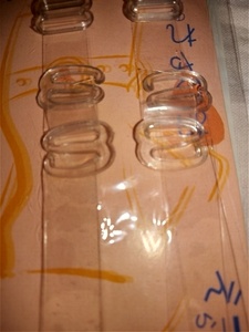 ⑥125 * bra straps clear * unopened goods *( stock )makoto clear bra straps 1 collection * fixed form mail *0211*