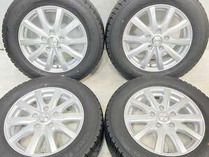 中古タイヤ スタッドレスタイヤ ホイールセット 4本セット 195/65R15 　 RAVRION 15x6.0 53 114.3-5穴 グッドイヤー アイスナビ 6