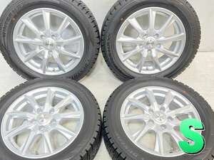 中古タイヤ スタッドレスタイヤ ホイールセット 4本セット 205/55R16 　 DUFACT 16x6.5 40 114.3-5穴 ダンロップ ウィンターマックス WM02