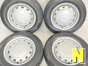 中古タイヤ スタッドレスタイヤ ホイールセット 4本セット 165/70R14 　 JECT VK 14x5.0 100/114.3-4穴 ブリヂストン アイスパートナー2