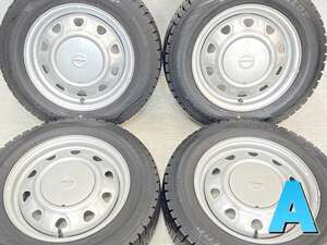 中古タイヤ スタッドレスタイヤ ホイールセット 4本セット 165/70R14 SCHWARZ MV V6A 14x5.0 100/114.3-4穴 DUNLOP WM02