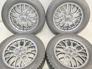 中古タイヤ スタッドレスタイヤ ホイールセット 4本セット 215/60R16 エクシーダーE05 16x6.5 48 114.3-5穴 DUNLOP WM01