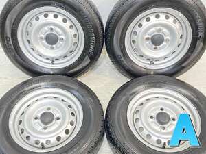 中古タイヤ サマータイヤ ホイールセット 4本セット 145/80R12 80/78LT ダイハツ純正 12x4.0 100-4穴 ブリヂストン K370