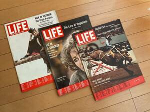 1960年代 LIFE 3冊セット 宇宙開発　米ソ冷戦　ベトナム戦争　OMEGA 広告　など