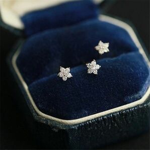 s925 Pave earring cz ダイヤ パヴェ ピアス シルバー925