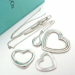 【１円～】TIFFANY まとめて4点 オープンハート 他 ノベルティ SILVER925　ネックレス 難あり◆レターパック520円発送◆質屋 神戸つじの