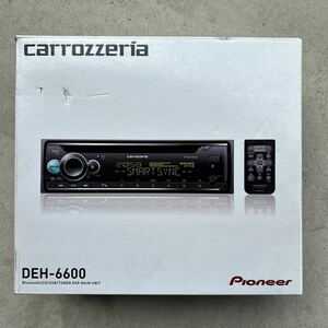 【未使用】カロッツェリア(パイオニア) カーオーディオ 1DIN CD/USB/Bluetooth DEH-6600