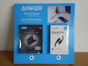 K503-47345 Anker チャージャー & ケーブルセット B2668N11 充電器 3台まとめてこれ1つ 高い安全性 コンパクト設計 USB-C X 2 USB X 1