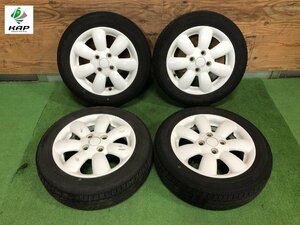 スズキ純正　ラパン　14×4.5J　ホイール ＆ タイヤ　DUNLOP　155/65R14　4本セット　【個人宅配送不可】