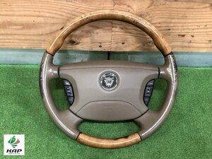 * Jaguar XJ8* GH-J72RA original wood combination steering wheel | steering wheel pad attaching 