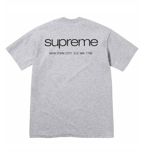 新品 NYC Tee Mサイズ グレー 23FW Supreme Bowery AW Medium Heather Grey