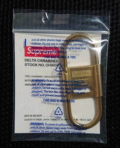 新品 24SS Supreme / CDW Delta Carabiner カラビナ Brass キーホルダー 金色 国内正規品 未使用