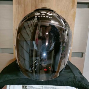 OGKカブト ジェットヘルメット アサギ ASAGI Mサイズ　黒