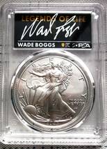 ★★ 最高鑑定 シルバーイーグル 2023年 MLBレジェンド Wede Boggs 直筆サイン １$ .999銀貨 PCGS MS70 First Strike ★★_画像1