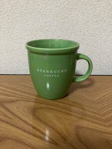 新品未使用　スターバックス 2007年スノーフレーク柄マグカップ 黄緑色　STARBUCKS スタバ