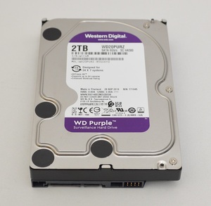 良品★WD20PURZ★SATA HDD 2TB★使用時間短め★オマケ付き★動作確認済み★送料220円から