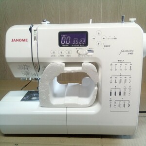 管理21★JANOME jasmine JF420 808型 ジャノメ ミシン 通電確認済 ジャンク品