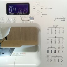 管理21★JANOME jasmine JF420 808型 ジャノメ ミシン 通電確認済 ジャンク品_画像3