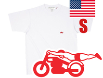 USAコットン SUPER HEAVY WEIGHT スピードアディクト L/S T-shirt WHITE S/白tシャツヘビーウェイトヘビーオンス厚手グッドウエアメカジusa_画像1