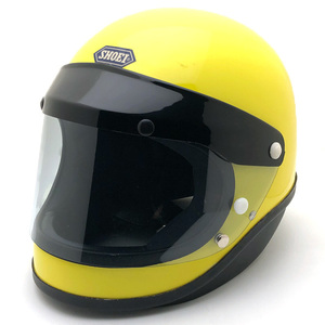 送料無料 Dead Stock 新品 箱 純正シールド付 SHOEI S-20 YELLOW 60cm/ショウエイs20黄色イエロービンテージヘルメット族ヘル国産旧車會