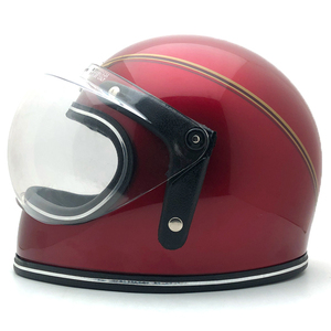 送料無料 Dead Stock 新品 箱 可変式純正シールド付 GRANT RED METALLIC 59cm/デッドストック赤レッドビンテージヘルメット族ヘル旧車70s