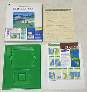 PC-9801 エイトレイクス ゴルフクラブ 箱・操作マニュアル・コースガイドのみ / ディスク欠品 