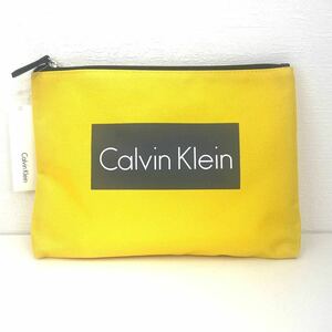 【未使用品】カルバンクライン CalvinKlein ポーチ マルチケース イエロー a129