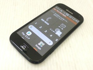 【34426】◆携帯電話 docomo/ドコモ 富士通 F-01L らくらくスマートホン ブラック simロック解除 ネットワーク利用制限〇◆