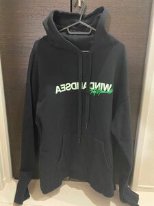 Yohji Yamamoto WILDSIDE × WIND AND SEA Reverse Logo Hoodie サイズ　4