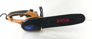 【SK1162】動作品 RYOBI リョービ CS-3001 エンジンチェーンソー 電動工具 伐採 オレンジ系 切断機 工具 箱付き