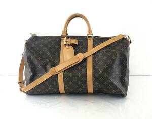 【HT4824】LOUISVUITTON ルイヴィトン キーポル50 ボストンバッグ ショルダーバッグ 2WAY モノグラム ブラウン系 ハンドバッグ TH0928 