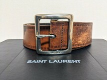 美品 15SS SAINT LAURENT PARIS ディランバックルレザーベルト 75 サンローランパリ エディスリマン CELINE セリーヌ ディオールオム dior_画像5