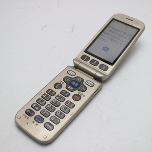 中古 F-08C ゴールド 即日発送 DoCoMo ガラケー FUJITSU らくらくホン 本体 あすつく 土日祝発送OK