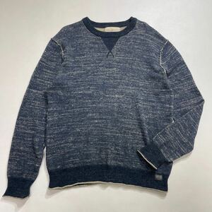 290 DENIM&SUPPLY デニム アンド サプライ ニット プルオーバー セーター Vガゼット サイズM コットン RALPH LAUREN ラルフローレン 40216L