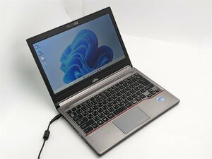 1円～ 保証付 富士通 13インチ ノートパソコン E736/P 中古良品 セレロン Celeron 8GB 無線LAN Wi-Fi webカメラ Windows11 Office 即使用可