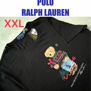 【送料無料】新品 Polo Ralph Lauren ポロラルフローレン★メンズ ポロベア 半袖 Ｔシャツ（ XXL サイズ）黒の画像1