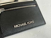 【送料無料】新品◆マイケルコース MICHAEL KORS◆ネックストラップ IDケース パスケース カード入れ 黒ランヤード1_画像5