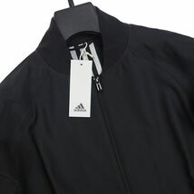 P971 新品 アディダス MA-1 ボンバージャケット ブルゾン メンズ ストレッチ adidas ゴルフ (サイズ:XL) ブラック_画像4