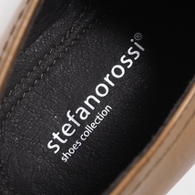 P325 未使用品 ステファノロッシ ストレートチップ 本革 ビジネスシューズ 40(25-25.5cm) STEFANO ROSSI 紳士靴 e-90_画像8